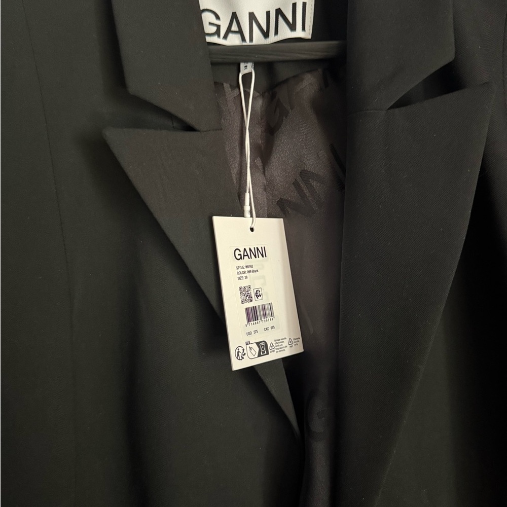 Ganni Black oversized Blazer